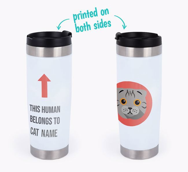 'This Human Belongs to...' - Personalized {breedCommonName} Travel Mug